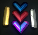 Складная смешанная электронная зажигалка с газом и электричеством в форме сердца
