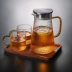 Bàn trà gỗ óc chó đơn giản kích thước bàn trà gỗ rắn hình chữ nhật phòng khách văn phòng khay trà khay trà nhà trà - Trà sứ