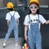 Cô gái mùa hè quần chín 2019 denim mới phiên bản Hàn Quốc của các nghi phạm jumpsuit quần mỏng - Quần jean quần áo cho bé Quần jean