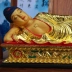 Tượng Phật nằm ngủ Phật Phật Thích Ca Mâu Ni Tư thế ngủ Tượng Phật giống như tượng phật bằng sợi thủy tinh - Trang trí nội thất