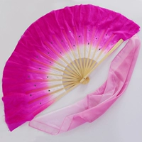 Действительно шелковый красный вентилятор+градиент шарф вентилятора