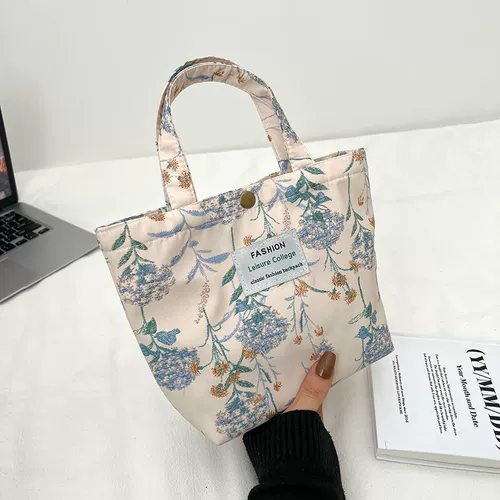 Сумка через плечо для выхода на улицу, маленький универсальный тканевый мешок для матери и ребенка, в корейском стиле, сумка для еды