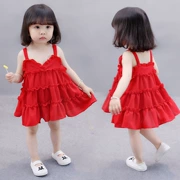 Quần áo trẻ em cô gái ăn mặc 2018 mùa hè trẻ em Hàn Quốc ăn mặc váy 1 mới 2 bé 3 công chúa váy 4 tuổi thủy triều