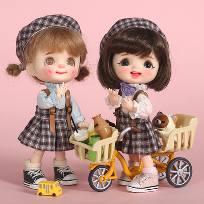 taobao agent Beret, overall, skirt, set, doll, clothing, children's clothing