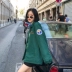 Áo cotton nữ Ayuko 2019 xuân hè mới siêu lửa in áo khoác Coach áo khoác cotton nữ dài - Bông