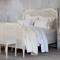 Французская ретро сплошной древесной кровать, лоза, принцесса, 1,8 м, редактор главной спальни.