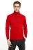 Năm sinh lớn áo len đỏ cổ cao cao mỏng đỏ lỏng áo len dày nam thanh niên áo len cổ tròn Áo len