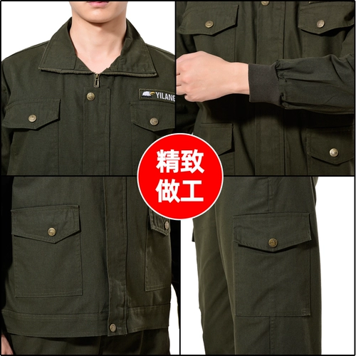 Демисезонный хлопковый износостойкий комбинезон, защита от ожогов