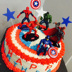 Trang trí bánh Avengers Captain America Trang trí bánh 3D Trang trí bánh cảnh Trang trí bánh - Trang trí nội thất đồ dcor nhà cửa Trang trí nội thất