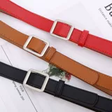 Универсальный ремень для школьников, трендовые черные брендовые штаны, в корейском стиле, популярно в интернете, простой и элегантный дизайн