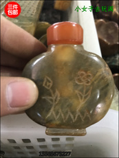 Украшения на руку 仿古做旧玉石玉器古玩收藏精雕岫玉 摆件高古玉挂件把件鼻烟壶 福