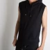 Mùa hè không tay T-Shirt Hàn Quốc vest chop tay áo len nam hoodie nam mui xe tập thể dục ngắn tay thể thao Mỏng Áo len