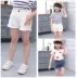 Cô gái quần short denim lỗ mùa hè 5 cô gái 6 thời trang 8 trẻ em quần áo 9 trẻ em lớn 10 Hàn Quốc phiên bản 12 tuổi cũ phần nóng quần