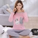 Bộ Đồ Ngủ Nữ Thu Đông Mới Hoạt Hình Cotton Tay Dài Công Chúa Gió Gợi Cảm Ngọt Hàn Quốc Thường Ngày Ở Nhà Bộ Nữ mẫu áo len nữ đẹp 2020