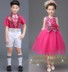Trẻ em của Quần Yếm Có Dây Đeo Trang Phục Trường Tiểu Học Điệp Khúc Nam và Nữ Recital Hiện Máy Chủ Dress Tutu Trang phục