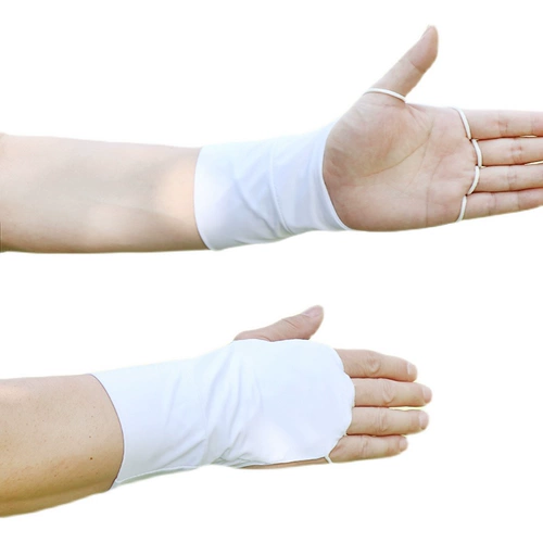 Мужские летние шелковые дышащие тонкие перчатки, без пальцев, защита от ультрафиолета