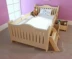 Giường gỗ rắn lớp 1 m giường trẻ em với hộ lan tôn sóng cậu bé cô gái công chúa giường thông con giường đơn 1 m 2 đặc biệt cung cấp