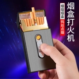 Портсигар, портативная мужская металлическая зажигалка, креативная коробка, алюминиевый сплав