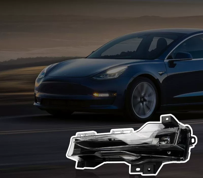 Подходят для передних противотуманных фар Tesla Model 3, обновление, модификации, внутренние/импортированные навигационные световые приборы
