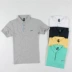 Ba khóa màu rắn ve áo ngắn tay T-Shirt 96.3% cotton mềm mại và thoải mái thời trang đơn giản nam mùa hè thường polo áo sơ mi