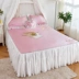 Mùa hè ren giường trải giường loại băng lụa mat đơn mảnh 1,5m1,8 máy giặt băng ghế lụa ba mảnh - Váy Petti