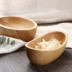 Nhật bản tự nhiên gỗ hình bầu dục tấm thuyền loại sáng tạo đĩa trái cây snack salad bát gỗ khay tùy chỉnh chữ khay gỗ đựng thức ăn Tấm