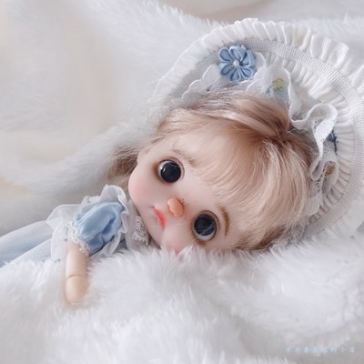 taobao agent Baby clothing material bag small blue hat girl OB11 small cloth BJD six -point baby clothing material bag Poponte hat company