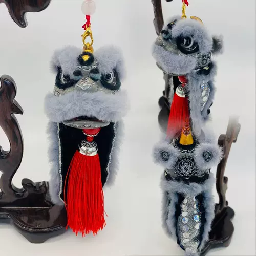 Lion Youth Edition Wake -Up Lion, Cai Cai Caiqi Mirror Lion Ship Black Console Office Art Office Office Art Gifts