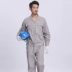 Mỏng mùa hè lưới quốc gia quần yếm cotton phù hợp với quần áo bảo hộ lao động nam dài tay quần áo làm việc hàn điện quần áo làm việc 