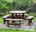 Gỗ tinh khiết bàn ghế đa người phù hợp với ban công giải trí ngoài trời nội thất sân vườn sáng tạo thịt nướng trà với mát vườn bảng và phân Đồ gỗ ngoài trời
