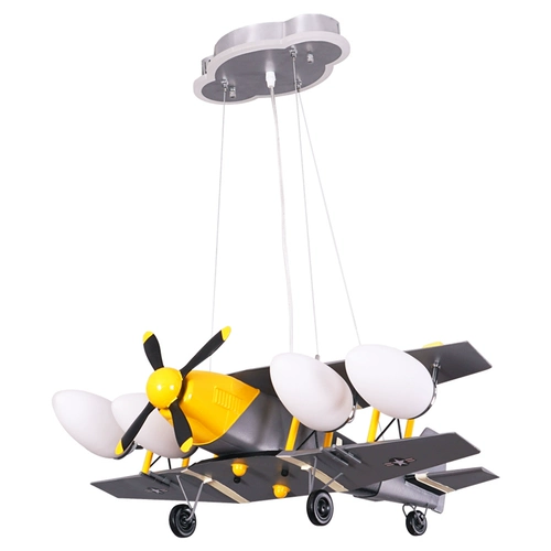 Ретро самолет, люстра для детской комнаты, мультяшные креативные садовые фонари для мальчиков для спальни для детского сада, светильник