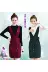 Len dây đeo váy hai mảnh váy 2018 mùa thu và mùa đông mới thời trang Hàn Quốc tính khí mỏng phù hợp với váy thủy triều