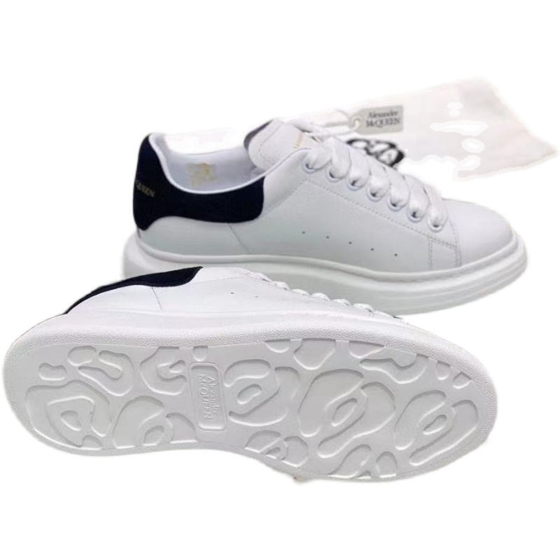 WhiteEuropean station 2021 new pattern genuine leather Fashion couple Little white shoes Thick bottom Heightening shoes