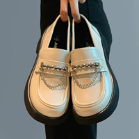 Элитная модная обувь для кожаной обуви, металлическая нескользящая цепь на платформе, сделано на заказ