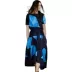 Mùa hè 2019 tay ngắn khâu màu tương phản phổ biến phụ nữ mới khí chất Pháp nhỏ Một chiếc váy chữ - A-Line Váy A-Line Váy