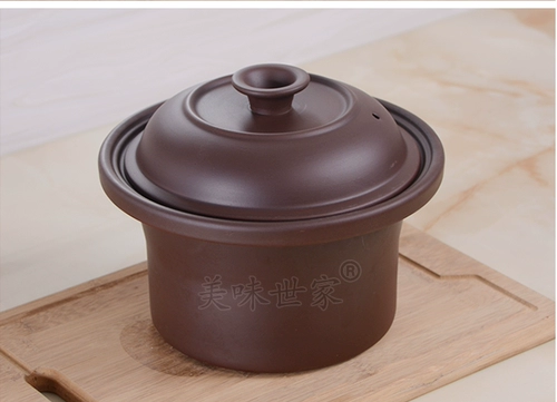 Yimei ceramics тушеное мясо горшок с пурпурным покрытием.