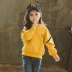 Quần áo trẻ em nữ mùa xuân và mùa thu áo thun dài tay 2018 Áo sơ mi cotton trẻ em mùa thu mới cho bé lớn phiên bản áo len Hàn Quốc