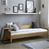 New giường căn hộ nhỏ 1m nghiên cứu giường Scandinavian tấm giường hiện đại đầy đủ giường sofa môi trường cũ của trẻ em - Ghế sô pha ghế sofa giường kéo Ghế sô pha