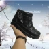 Giày tuyết mùa đông ấm áp mùa đông dày đế giày chống trượt cao, giúp giày nam không thấm nước ngoài trời cộng với giày tuyết nhung