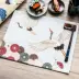 Phong cách nhật bản gió vải đơn giản trà placemat lễ chống bỏng cách nhiệt pad vải khăn coaster bảng mat bát bát mat ảnh