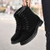 Martin khởi động của nam giới booties trong mùa hè giúp khởi động của nam giới cao giúp dụng cụ khởi động mùa thu Anh Martin giày nam màu đen