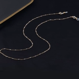 IU те же очки цепь висят шейки и та же самая маска -прилив золотой потоковой жемчужный цепь, декоративные женщины