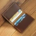 Thẻ da handmade Thẻ nam mini siêu mỏng dành cho nữ phiên bản Hàn Quốc của thẻ tín dụng đa thẻ nhỏ gói thẻ tươi - Chủ thẻ