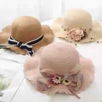 Детская шапка, пляжная солнцезащитная шляпа для принцессы для девочек на солнечной энергии, защита от солнца