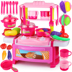 Trẻ sơ sinh con chơi nhà bếp bé đồ chơi cô gái 1-3-6 tuổi 7 trẻ em bé vui vẻ mô phỏng đồ dùng nhà bếp Đồ chơi gia đình