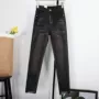 Phiên bản Hàn Quốc của retro không thường xuyên chân chín điểm quần jeans nữ mỏng mỏng hoang dã mảnh bút chì quần 8252 quần áo nữ mùa hè đẹp