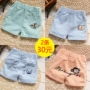 Quần áo trẻ em Hàn Quốc phiên bản của các ngôi sao sọc bé quần short nam mùa hè 1-3 tuổi cotton và linen boy bé mặc quần triều quần sịp bé trai