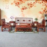 Gỗ Tràm Miến gỗ hồng mộc mới phong cách Trung Quốc sofa gỗ rắn quý giá trái cây lớn gỗ hồng sắc bộ 6 đồ nội thất gỗ gụ - Bộ đồ nội thất