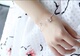 Hàn quốc phiên bản của nhỏ tươi mở vòng opal không gây dị ứng vòng đeo tay nữ vòng đeo tay thời trang bông tai phụ kiện ba mảnh Vòng đeo tay Cuff