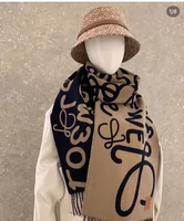 Двусторонний шарф, шерстяной кашемир с кисточками подходит для мужчин и женщин, накидка